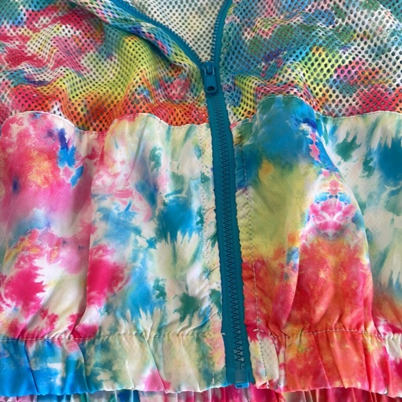 REDFOX Nylon Tie Dye Colorful Jacket Size Med - Picture 7 of 10